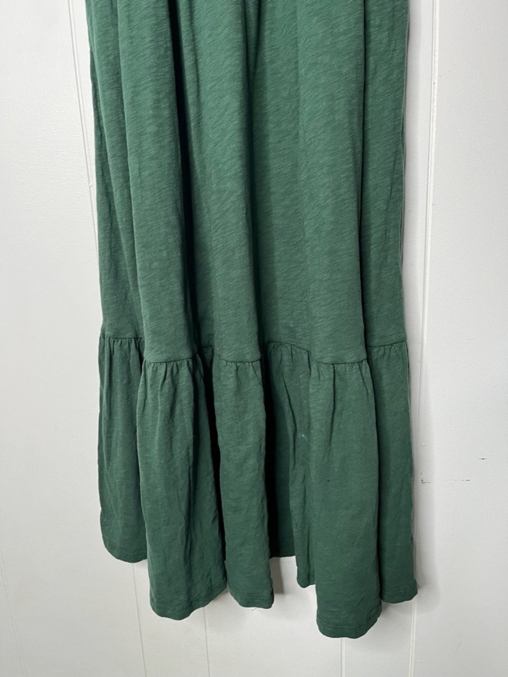 Z Supply Women's Forest Green Knit Maxi Sundress - Sleeveless Tiered Design S - Picture 5 of 10